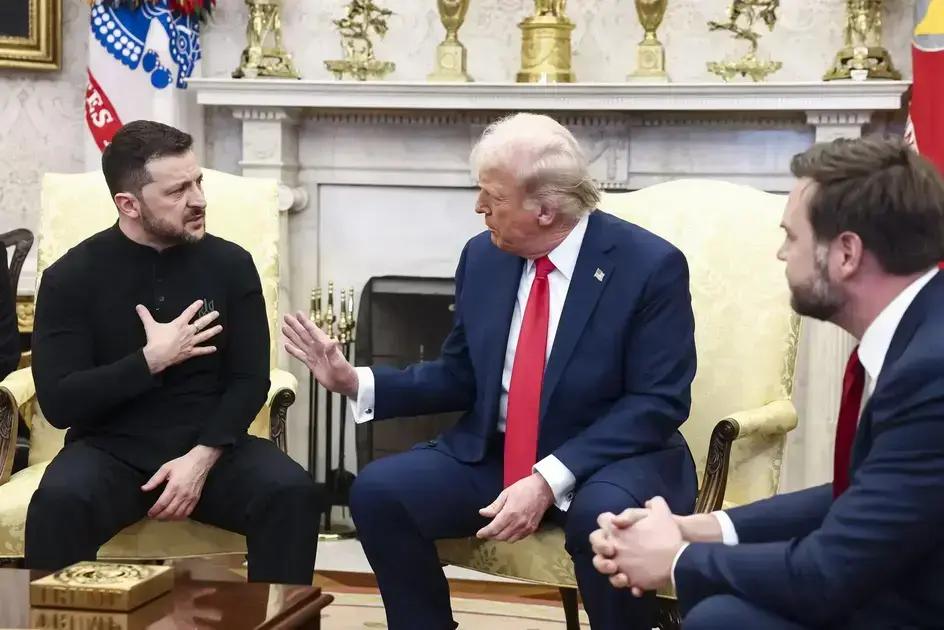 Conversa Tensa entre Trump, Vance e Zelensky Marca Visita à Casa Branca
