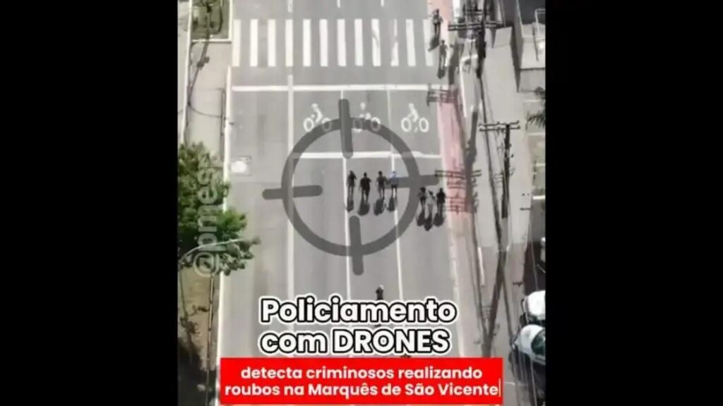 Drone auxilia na captura de bandidos após roubos durante o carnaval em SP