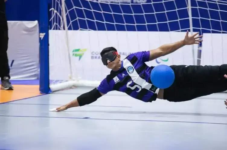 Mizael Castro representa o Brasil na Nations Cup de Goalball na Alemanha