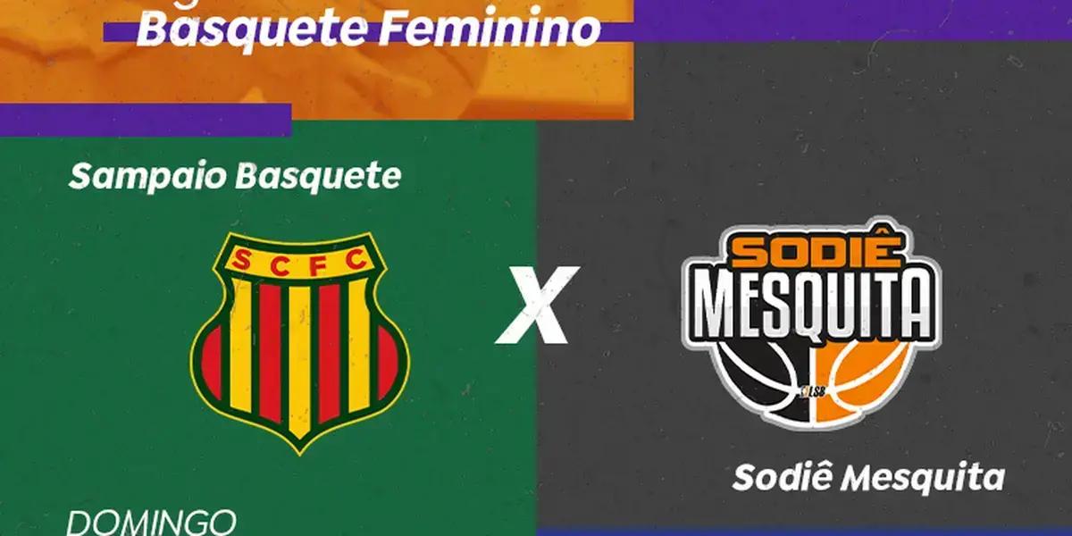 TV Brasil transmite jogo entre Sampaio e Sodiê Mesquita pelo basquete feminino