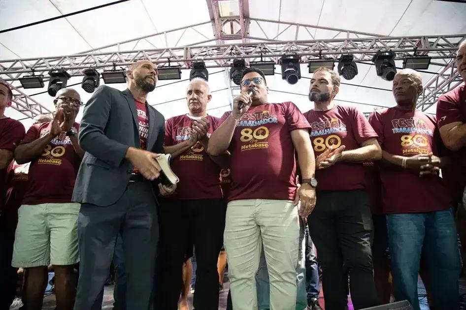 Festa em Itabira celebra o Dia do Trabalhador e 80 anos do Sindicato Metabase