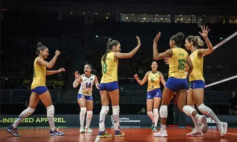 Brasil perde para a Itália e deixa de ser invicto na Liga das Nações de Vôlei Feminino