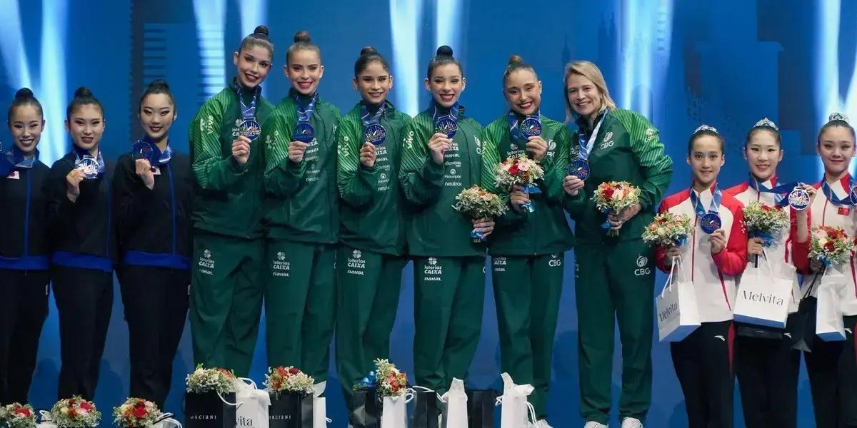 Brasil conquista ouro histórico na ginástica rítmica da Copa do Mundo em Milão