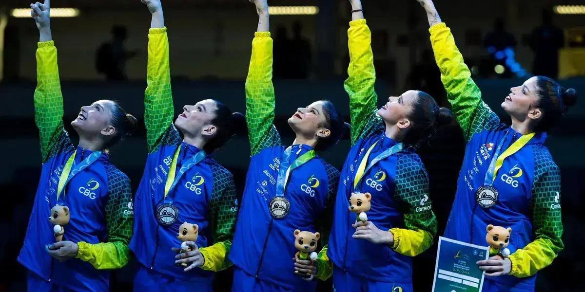 Brasil conquista medalha de prata inédita no Mundial de Ginástica Rítmica