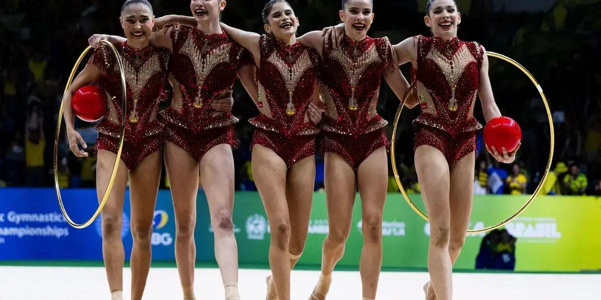Brasil conquista prata na série mista do Mundial de Ginástica Rítmica