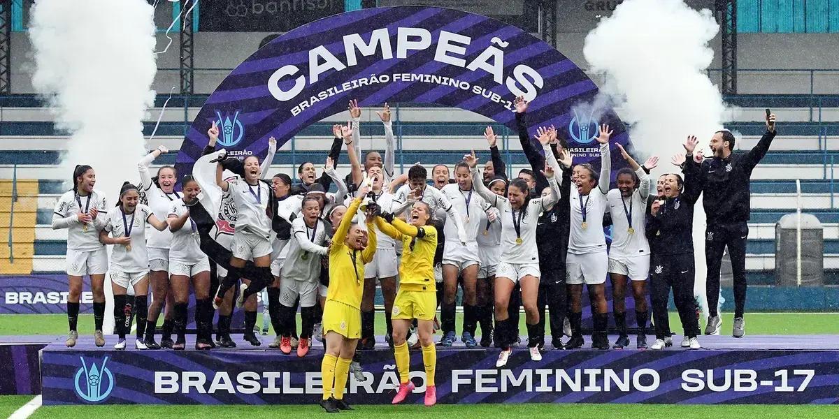Corinthians conquista título do Brasileiro Feminino Sub-17 ao vencer Grêmio