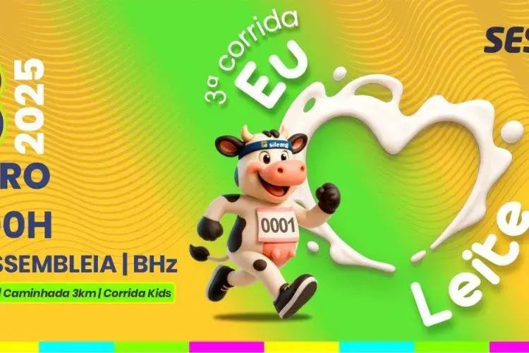 Corrida Eu Amo Leite celebrará saúde, esporte e o valor do leite