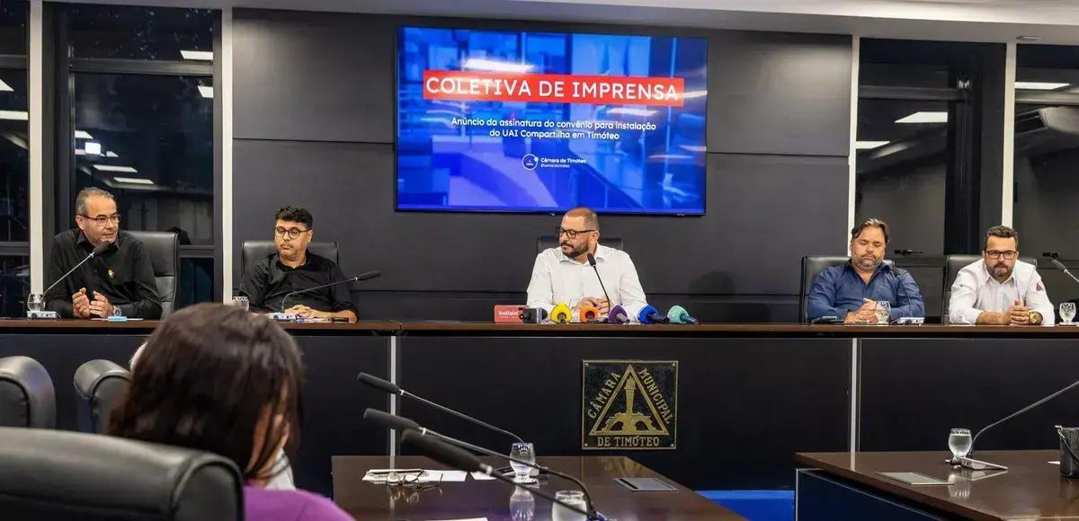 Câmara de Timóteo firma convênio e abre unidade do UAI Compartilha