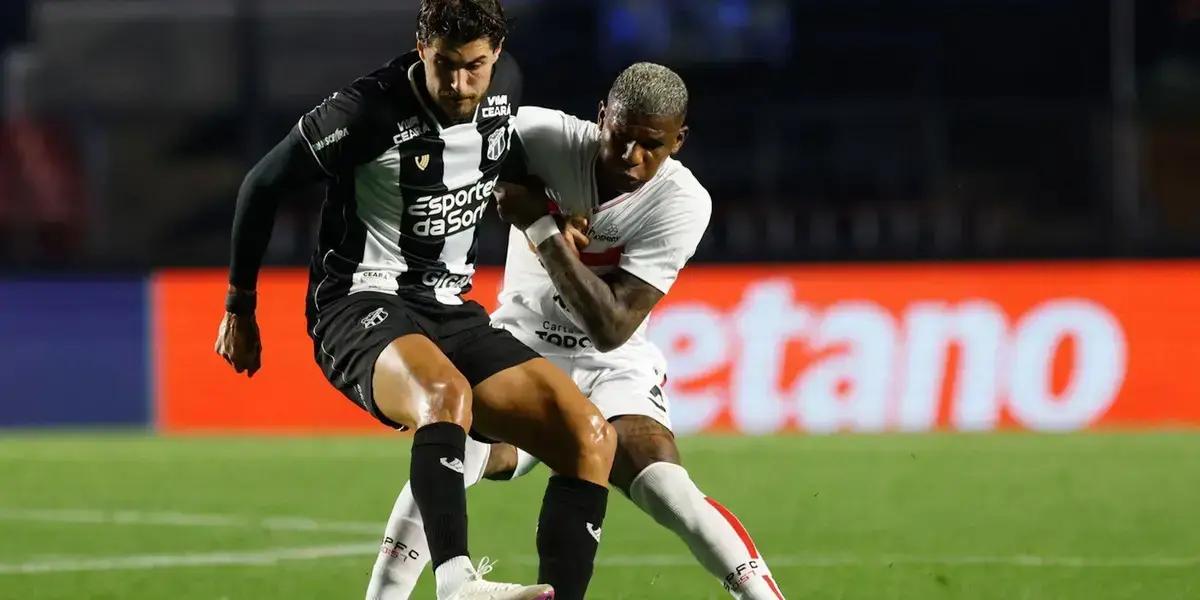 Ceará conquista vitória sobre São Paulo no final da 25ª rodada do Brasileiro