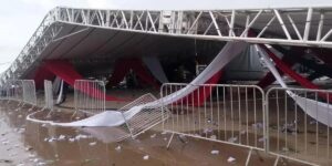 Tragédia em Regente Feijó: estrutura metálica cai em festa e deixa mortos e feridos