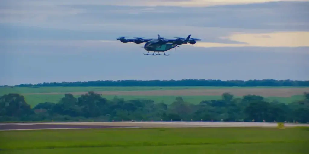 Eve Air Mobility realiza primeiro voo do protótipo de 'carro voador' eVTOL