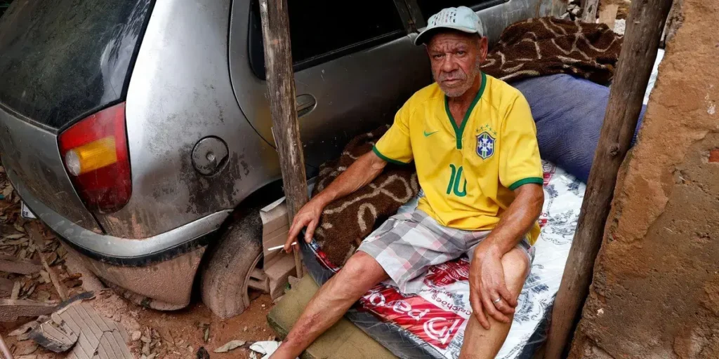 Gilvan Leal Luzia: morador de Juiz de Fora vive entre escombros da tragédia