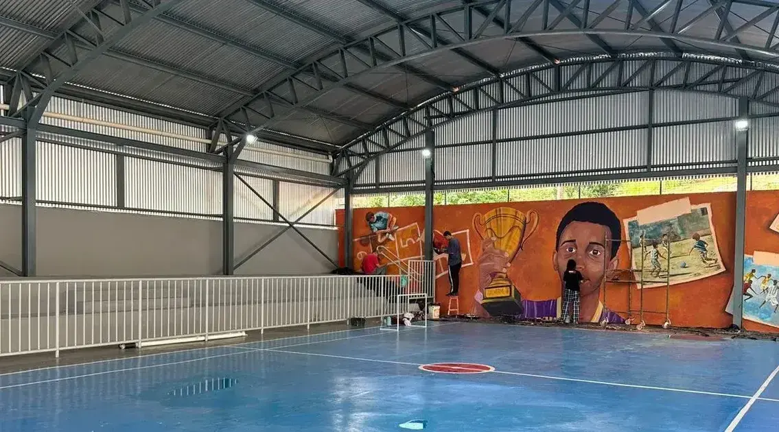 Inauguração da Quadra Guilherme Gabriel é adiada devido às chuvas em Itabira