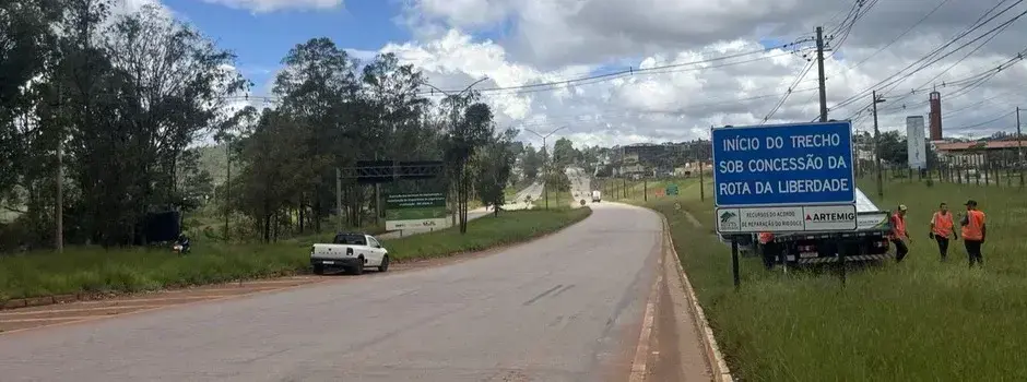Nova concessionária inicia operação na rodovia Ouro Preto – Mariana em Minas