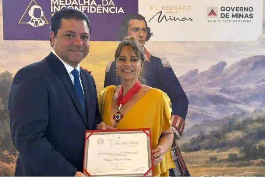 Ex-secretária agraciada em Ouro Preto