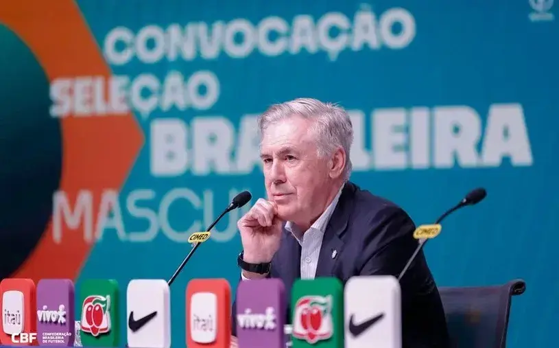 Carlo Ancelotti divulga lista de convocados da Seleção Brasileira para a Copa do Mundo 2026