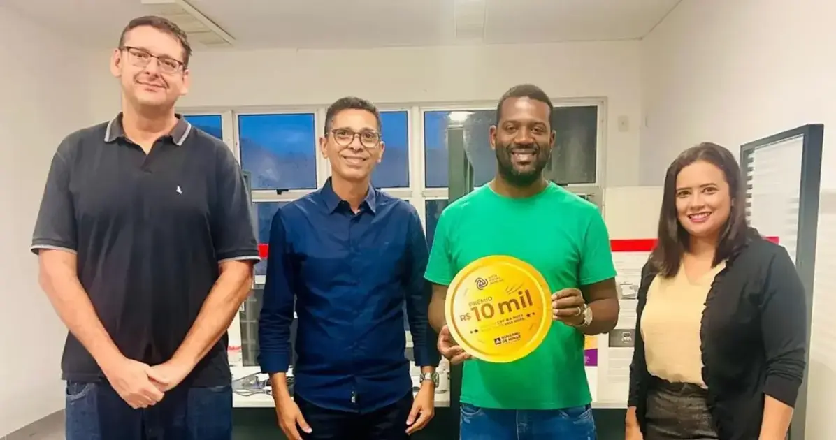 Gergon Simões Silva ganha R$10 mil na Nota Fiscal Mineira e planeja viagem