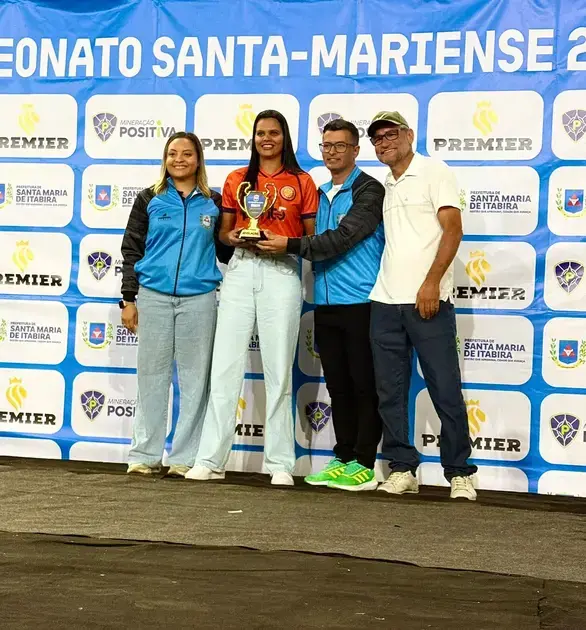 Homenagem a Nargian Souza destaca representatividade feminina no Campeonato Santa-Mariense de Futebol 2026 Homenagem a Nargian Souza destaca representatividade feminina no Campeonato Santa-Mariense de Futebol 2026
