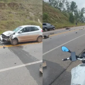 Jovem perde a vida em acidente na MG-129, próximo à Rampa do Voo Livre, em Itabira