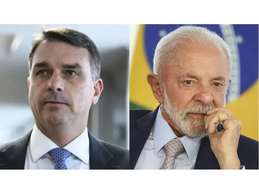 Lula e Flávio Bolsonaro se destacam em nova pesquisa eleitoral