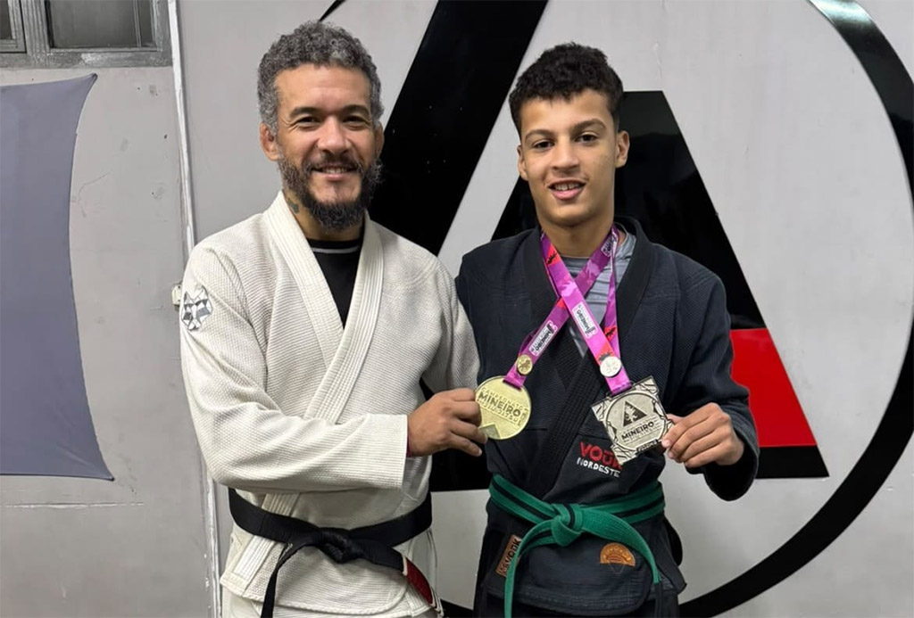 Atleta de 15 anos do Vale do Aço se destaca entre os melhores do jiu-jítsu em Minas Gerais