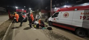 Motociclista sofre acidente na avenida Armando Fajardo em João Monlevade