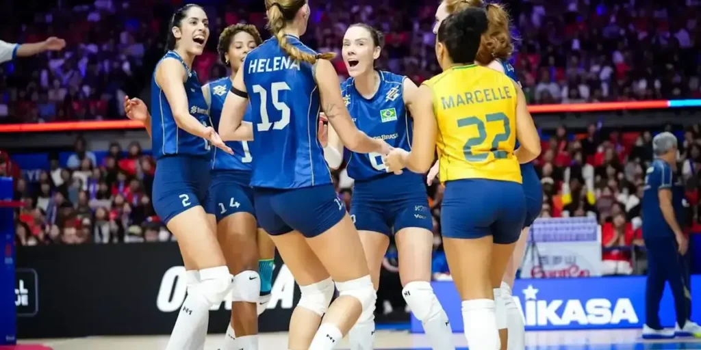 Brasil feminino enfrenta Japão nas quartas da Liga das Nações de Vôlei Brasil feminino enfrenta Japão nas quartas da Liga das Nações de Vôlei