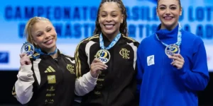Lorrane Oliveira e Caio Souza conquistam medalhas de ouro no Brasileiro de Ginástica