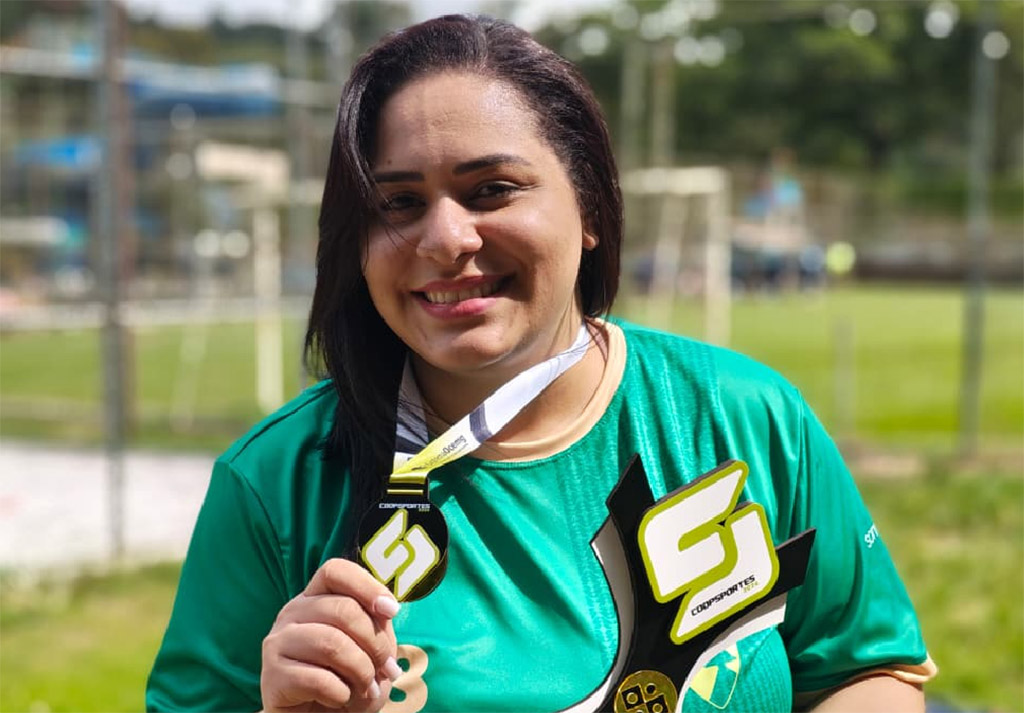 Colaboradora representa a Unimed Vale do Aço em mais uma final do Coopsportes