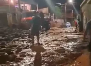 Chuva intensa gera enxurrada e preocupa moradores em Rio Piracicaba