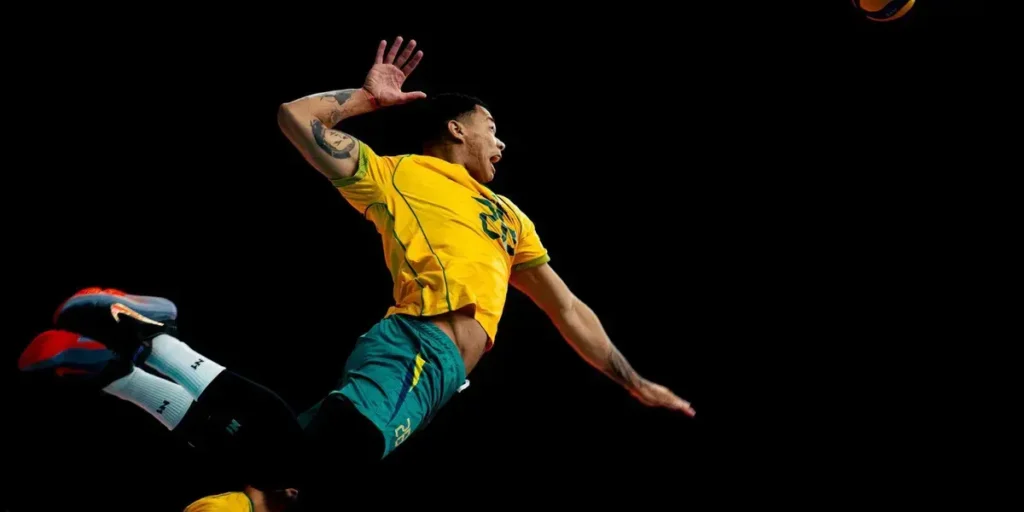 Seleção brasileira de vôlei masculino vence Colômbia e permanece invicta no Sul-Americano