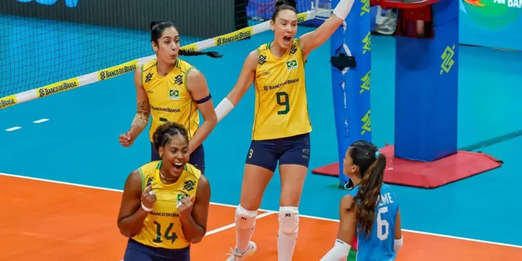 Seleção Brasileira Feminina de Vôlei conquista vaga para Los Angeles 2028 Seleção Brasileira Feminina de Vôlei conquista vaga para Los Angeles 2028