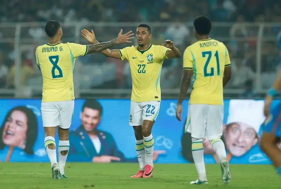 Brasil vence amistoso contra a Índia em Calcutá com goleada de 4 a 0
