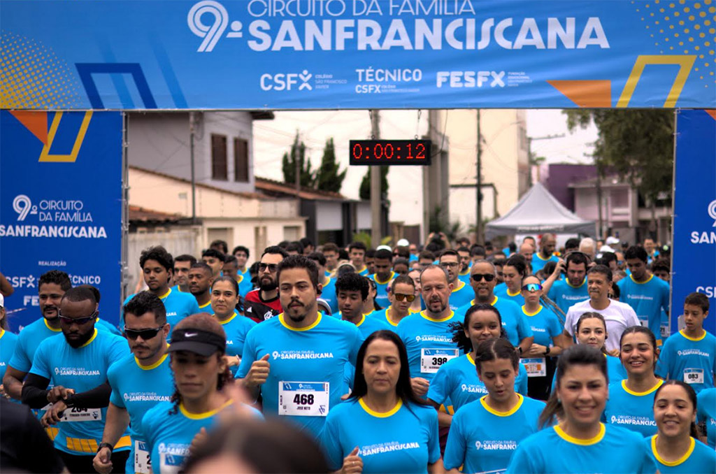 9º Circuito da Família Sanfranciscana reúne mais de 500 participantes em manhã de esporte e integração