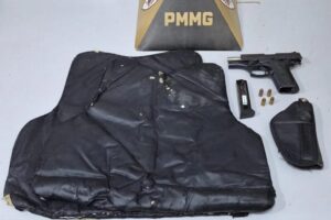 Homem de 62 anos é preso com pistola e munições na MG-129, em Itabira