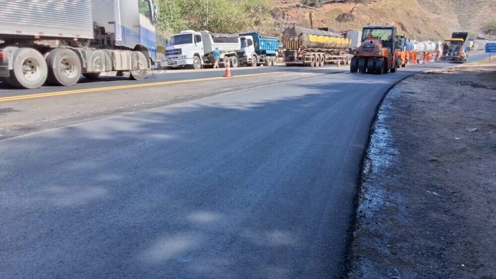 Obras na BR-381 incluem recuperação do asfalto e melhorias na drenagem até 24 de outubro; saiba mais
